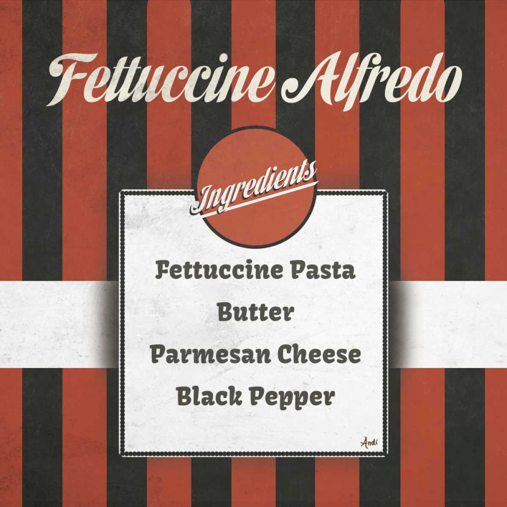 Italian Recipe I art print by Andi Metz for $57.95 CAD