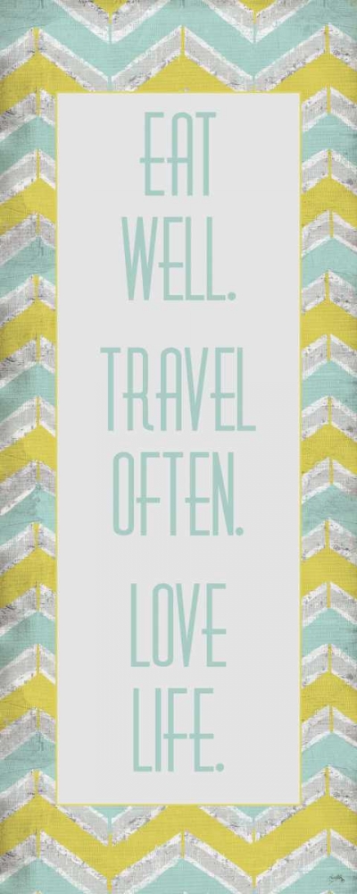 Eat Well. Travel Often. art print by Elizabeth Medley for $57.95 CAD