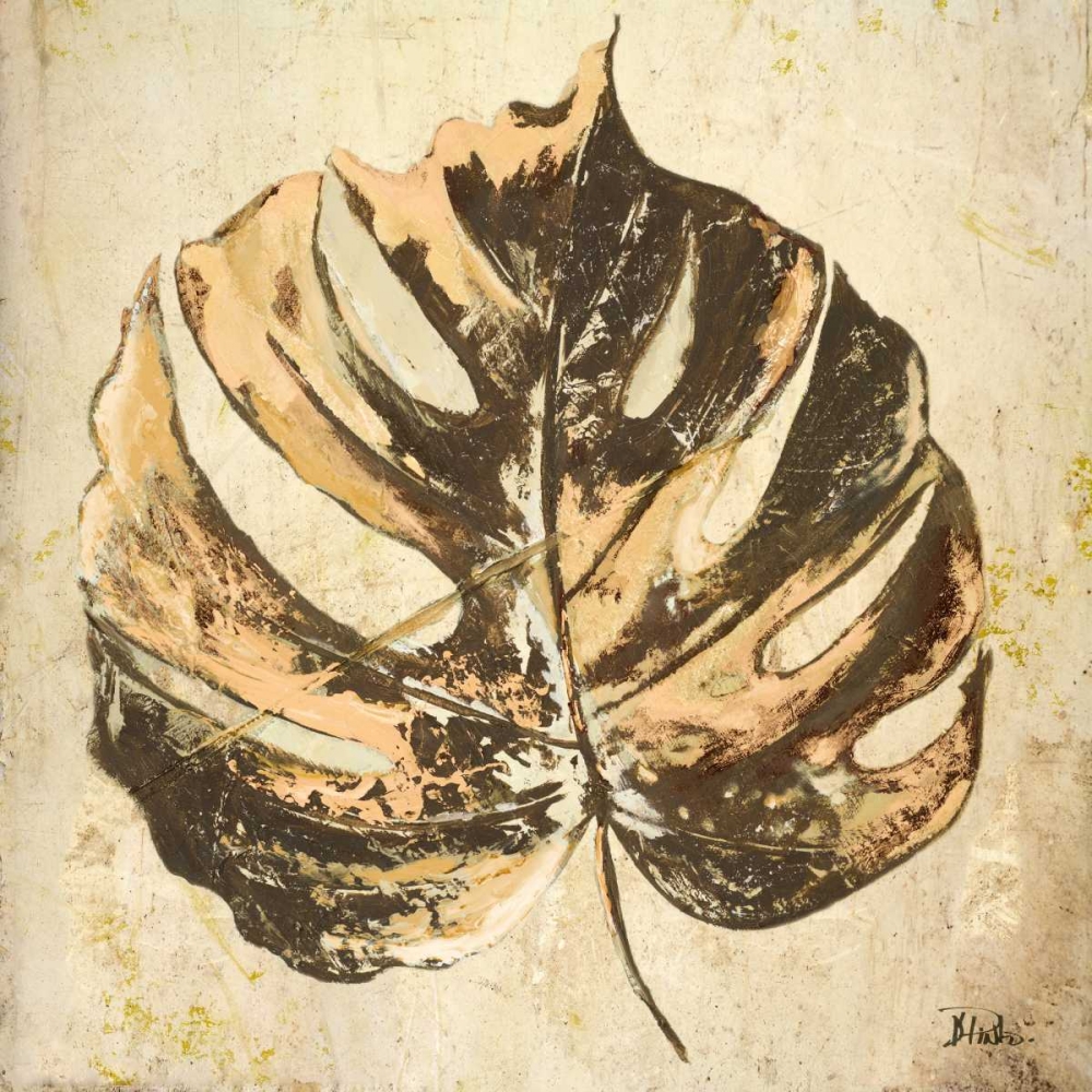 Gold Contemporary Leaves I art print by Patricia Pinto for $57.95 CAD