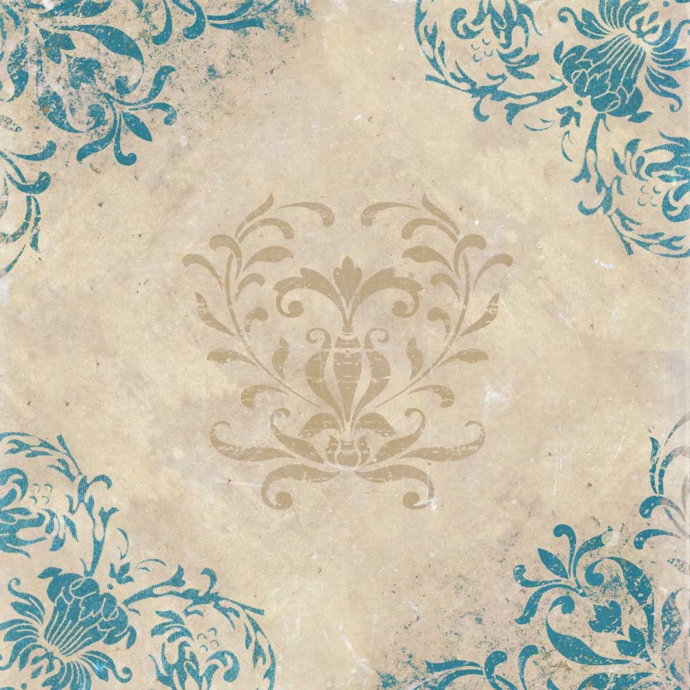 Teal Flourish II art print by Elizabeth Medley for $57.95 CAD