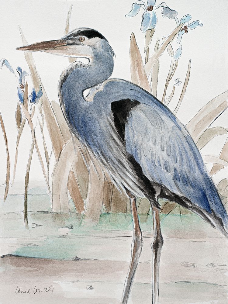 Neutral Heron art print by Lanie Loreth for $57.95 CAD