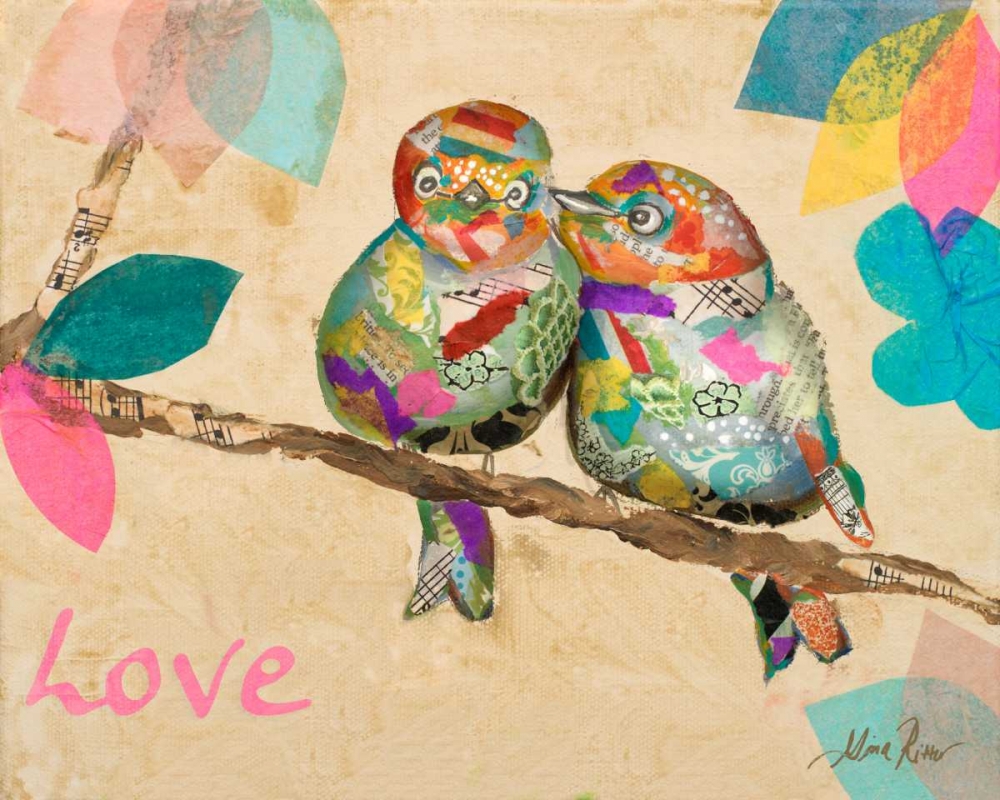 Band of Inspired Birds I art print by Gina Ritter for $57.95 CAD