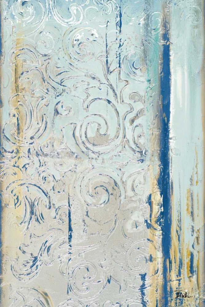 Teal Silver I art print by Patricia Pinto for $57.95 CAD