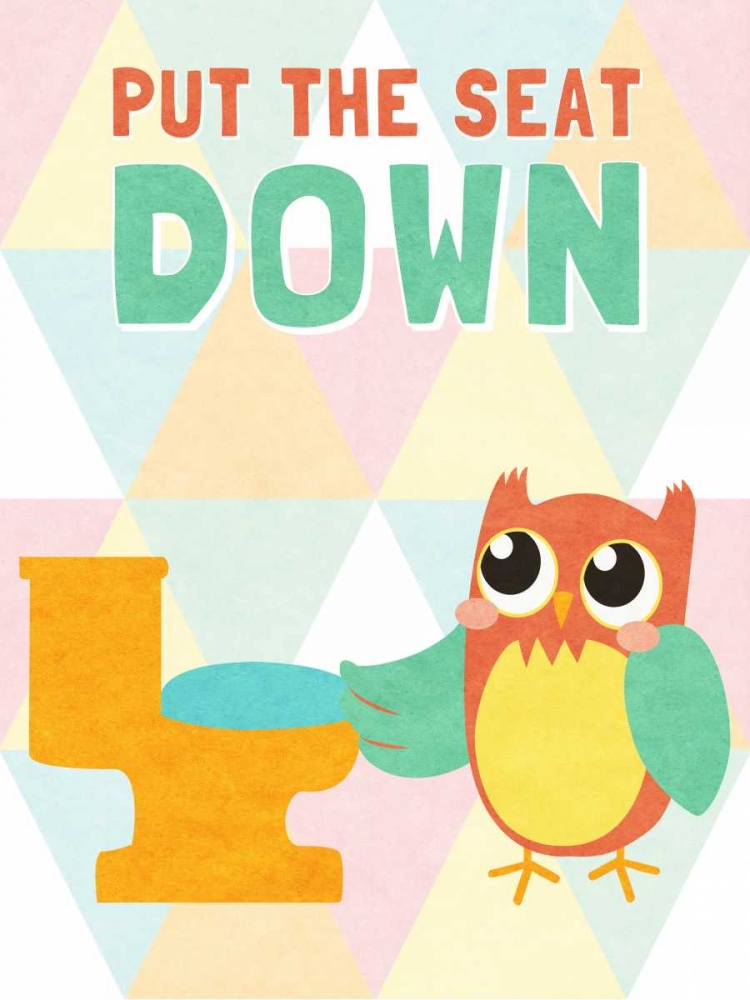 Put the Seat Down art print by SD Graphics Studio for $57.95 CAD