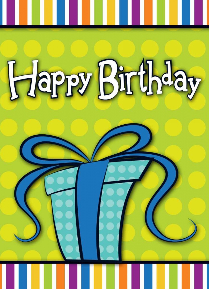 Happy Birthday Present art print by Josefina for $57.95 CAD