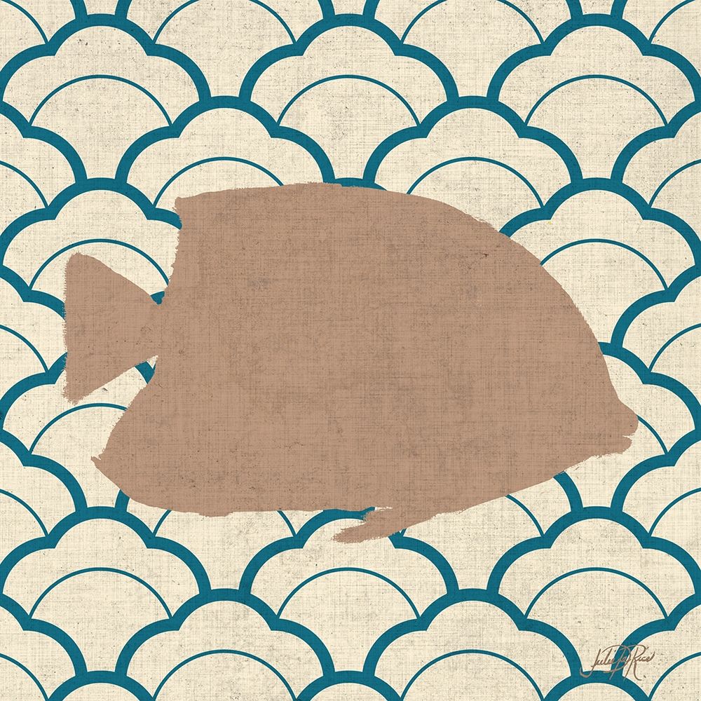 Patterned Sealife I art print by Julie DeRice for $57.95 CAD