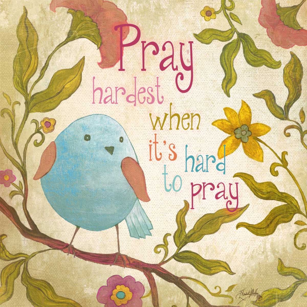 Pray Hardest art print by Elizabeth Medley for $57.95 CAD