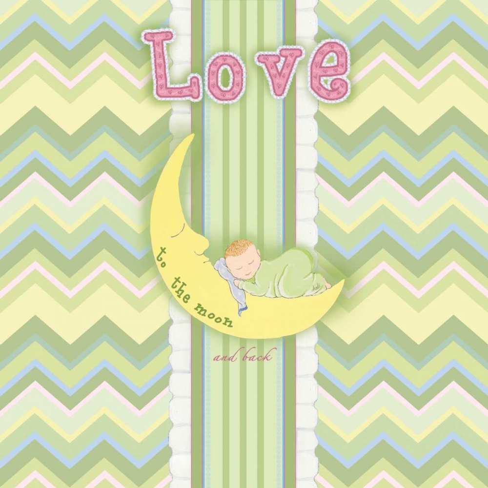 Sleepy Moon I art print by Andi Metz for $57.95 CAD