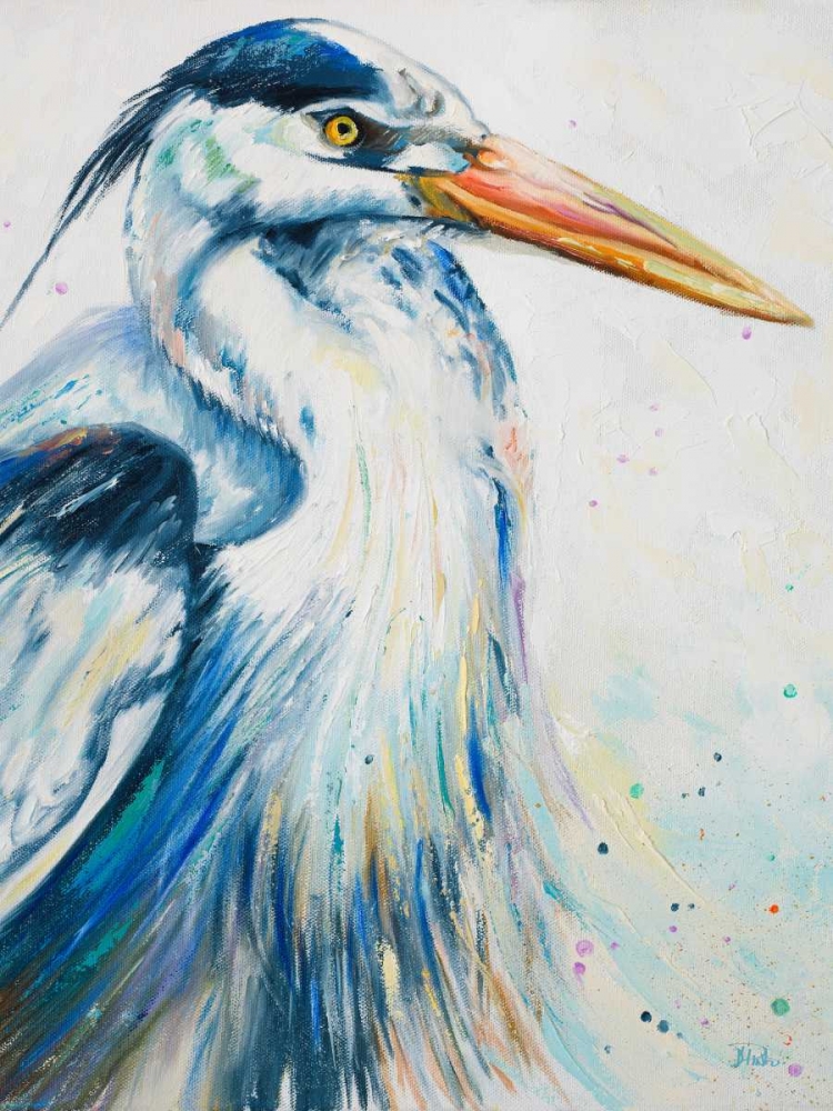 New Blue Heron I art print by Patricia Pinto for $57.95 CAD