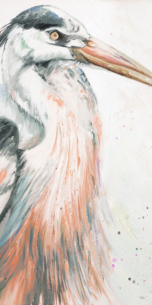New Orange Heron I art print by Patricia Pinto for $57.95 CAD