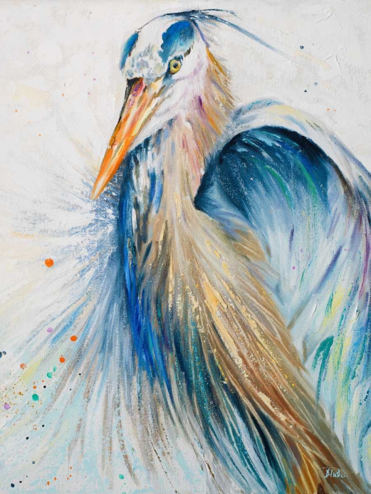 New Blue Heron II art print by Patricia Pinto for $57.95 CAD