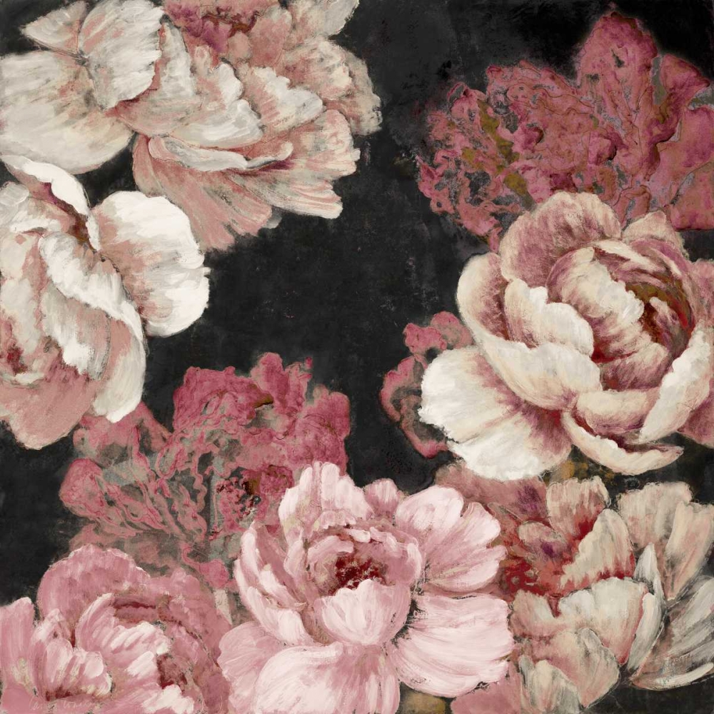 Florals in Pink on Black art print by Lanie Loreth for $57.95 CAD
