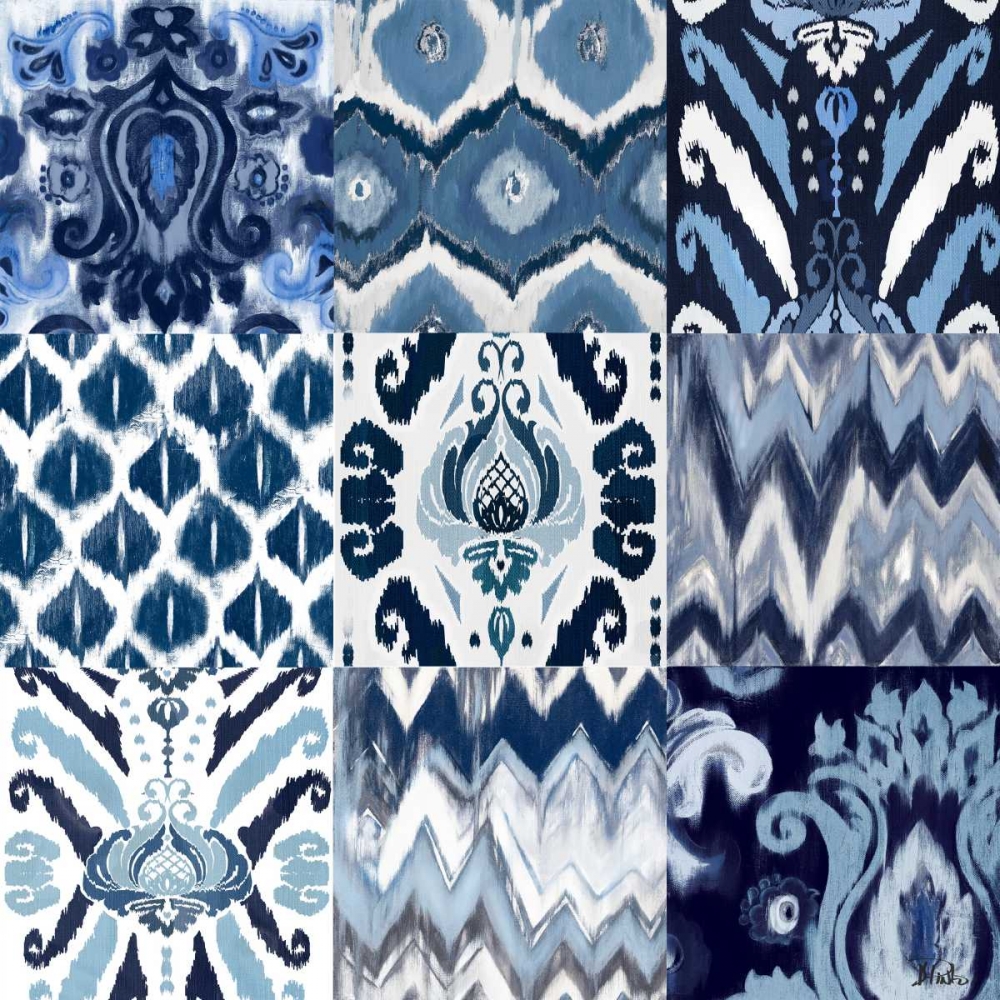 Flourish Nine Patch with Border art print by Patricia Pinto for $57.95 CAD
