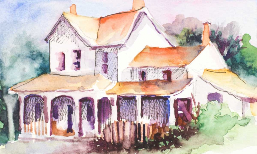 Cozy Cottage I art print by Jane Slivka for $57.95 CAD