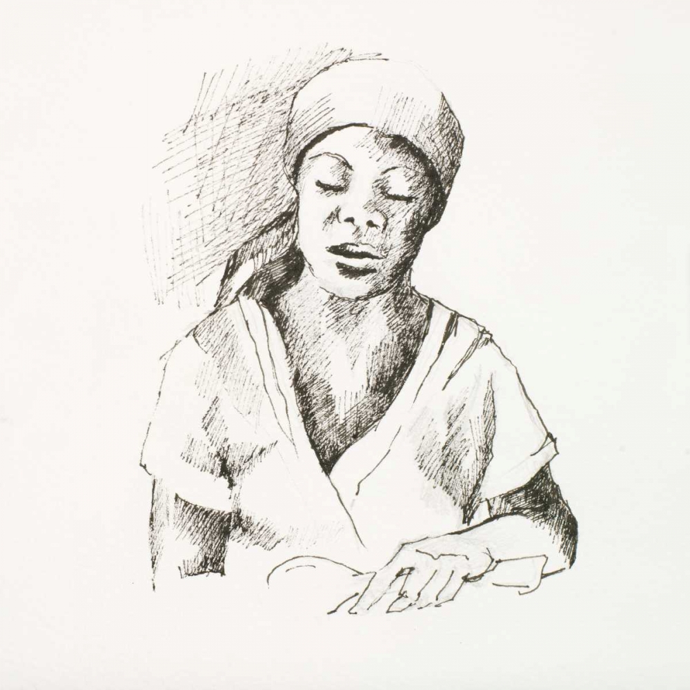 Sketched Woman I art print by Jane Slivka for $57.95 CAD