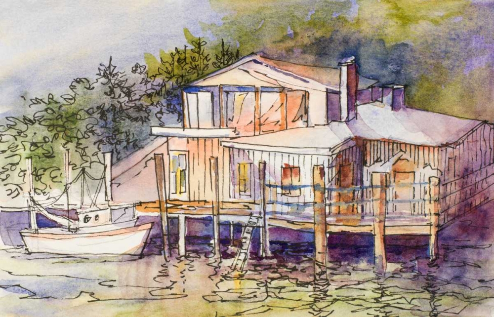 Waterfront I art print by Jane Slivka for $57.95 CAD