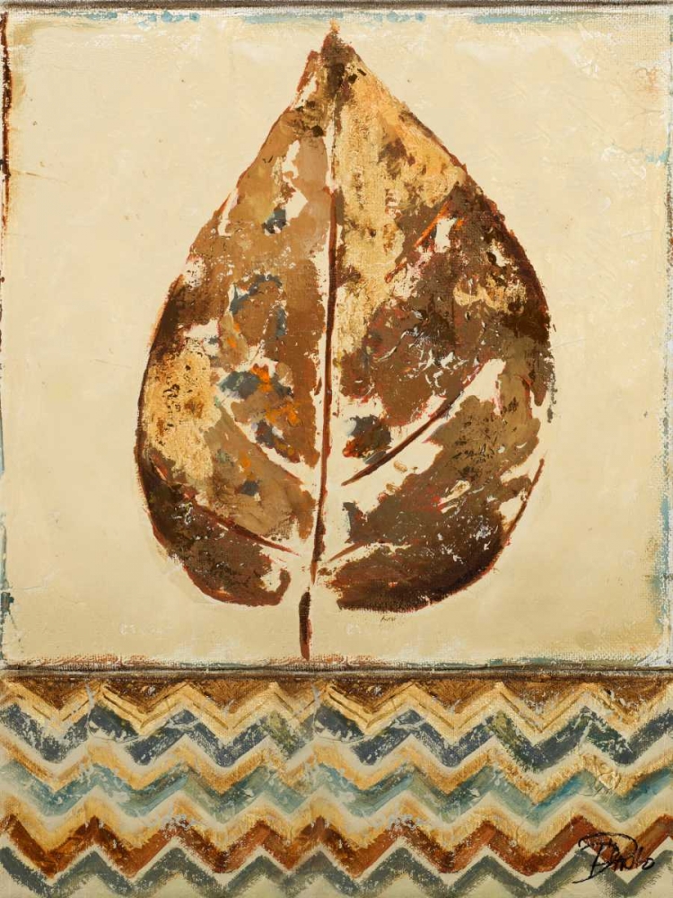 Chevron Leaf I art print by Patricia Pinto for $57.95 CAD