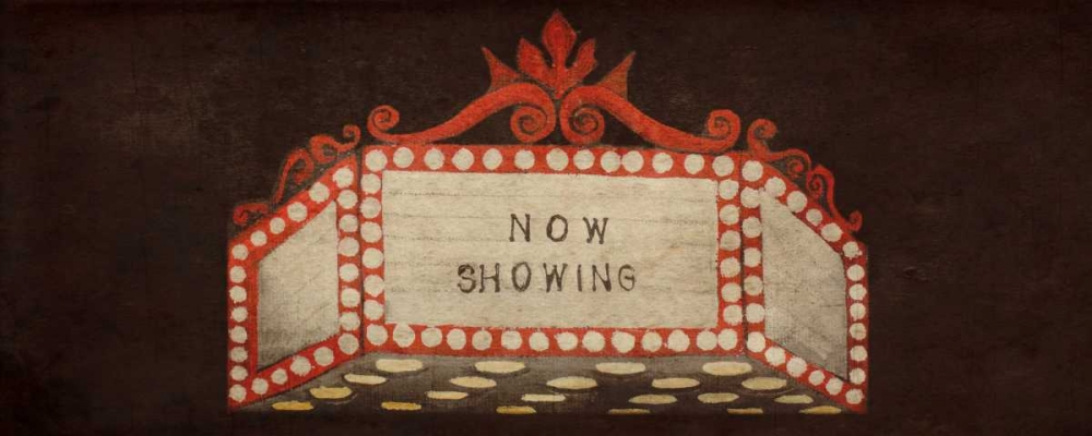 Now Showing Marquee art print by Gina Ritter for $57.95 CAD