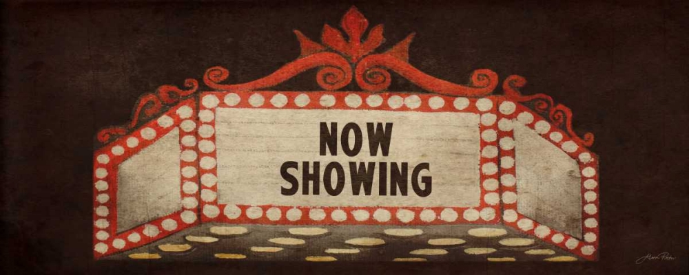 Now Showing Marquee art print by Gina Ritter for $57.95 CAD