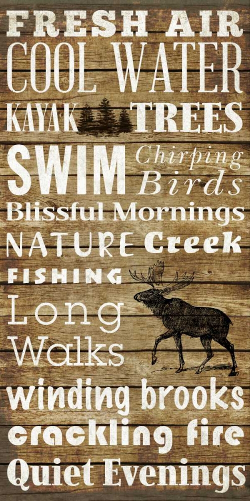 Lodge Type art print by SD Graphics Studio for $57.95 CAD