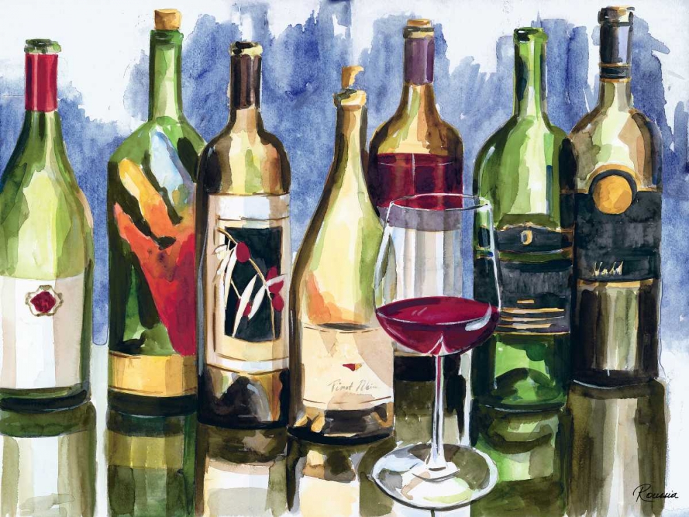 Bottles Reflect II art print by Heather A. French-Roussia for $57.95 CAD