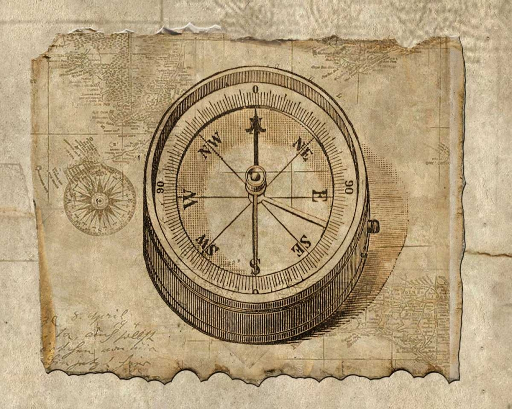 Antique Map II art print by Beth Albert for $57.95 CAD