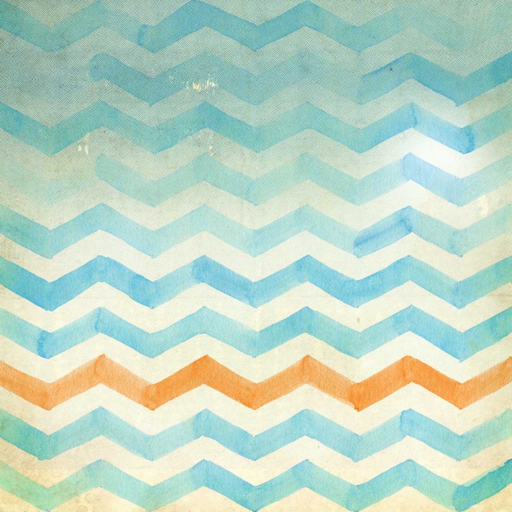 Chevron Blue art print by Dallas Drotz for $57.95 CAD