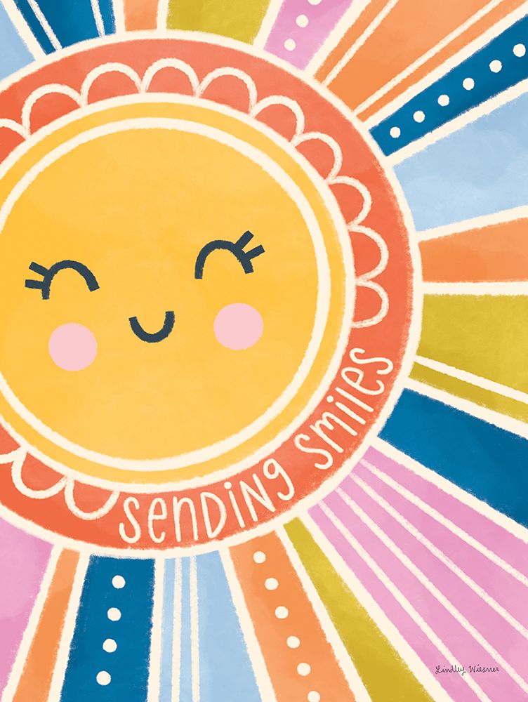 Sending Smiles art print by Lindley Wiesner for $57.95 CAD