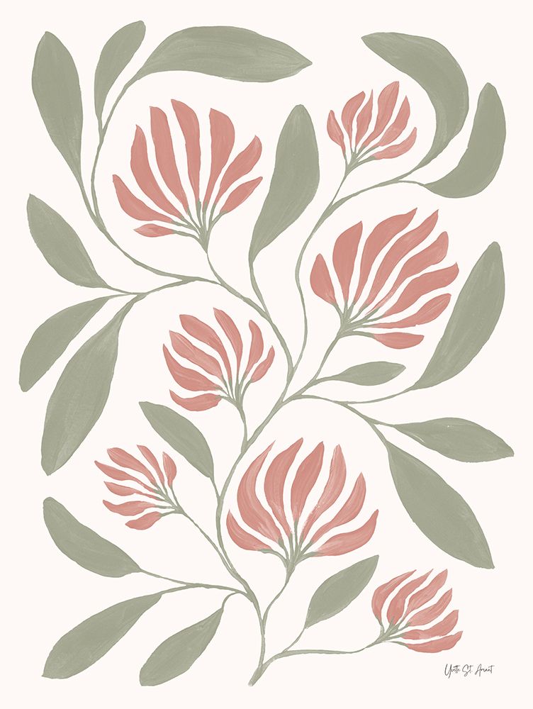 Romantic Petals II art print by Yvette St. Amant for $57.95 CAD