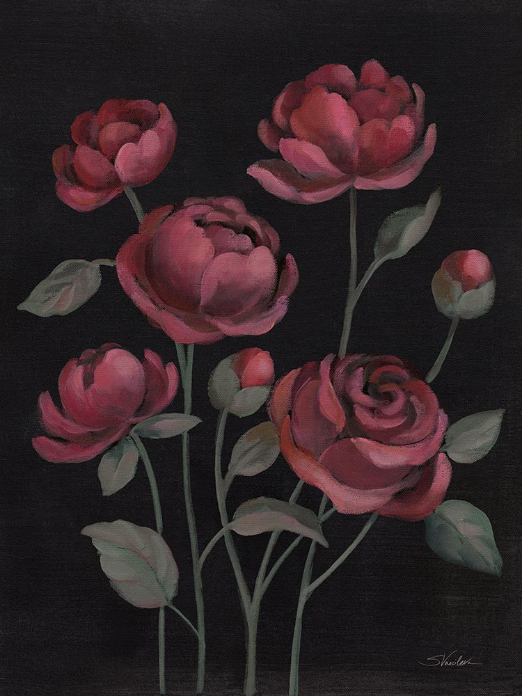 Burgundy Bloom II art print by Silvia Vassileva for $57.95 CAD