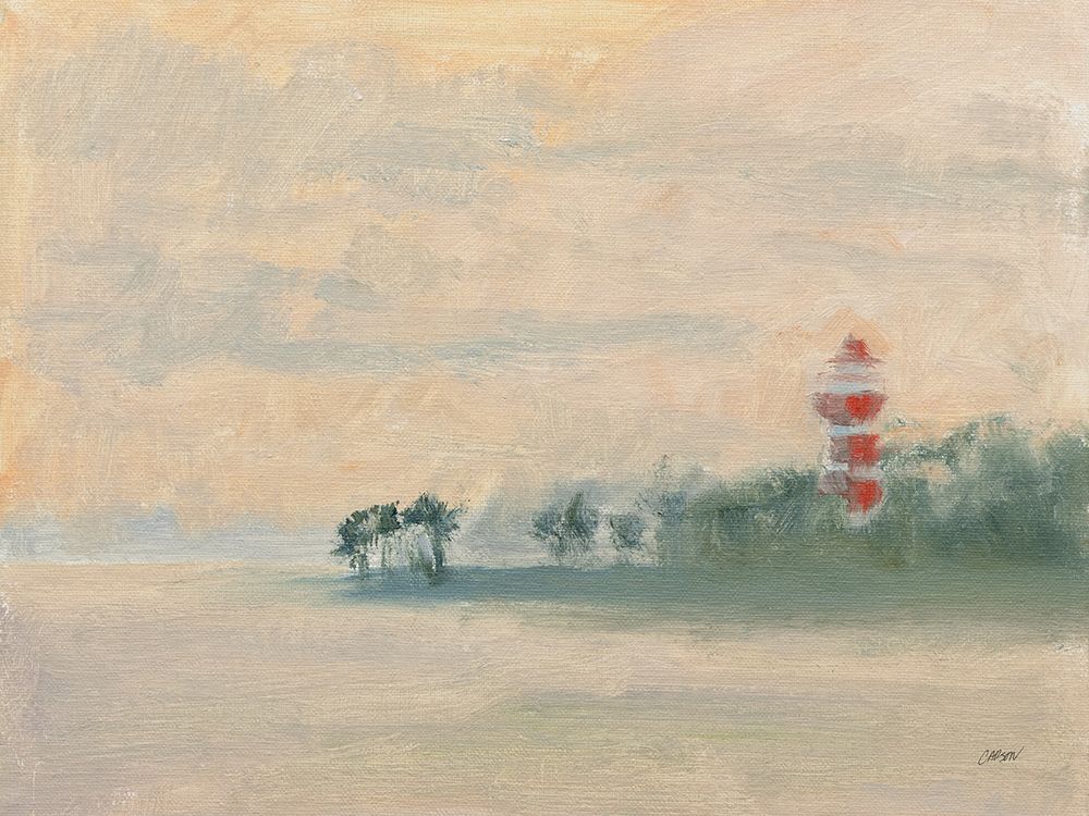 Lighthouse Fog art print by Carson Overstreet for $57.95 CAD