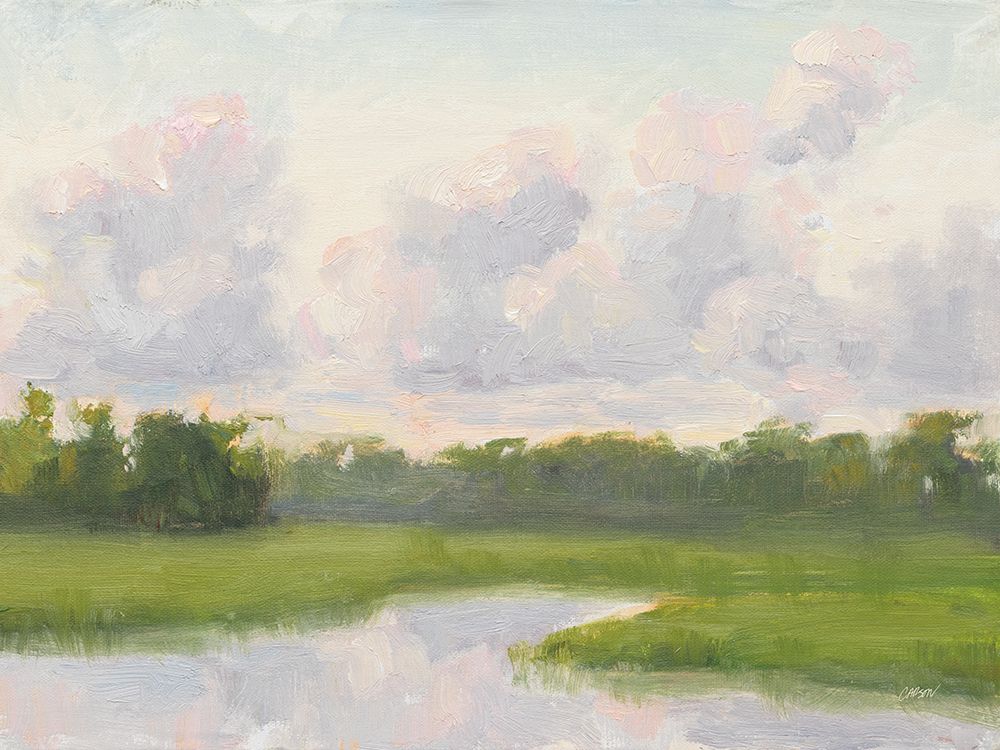 Pastel Clouds Over the Water art print by Carson Overstreet for $57.95 CAD