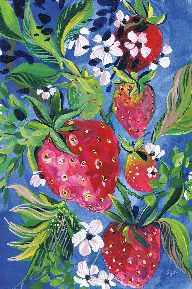 Juicy Strawberries art print by Kristy Rice for $57.95 CAD