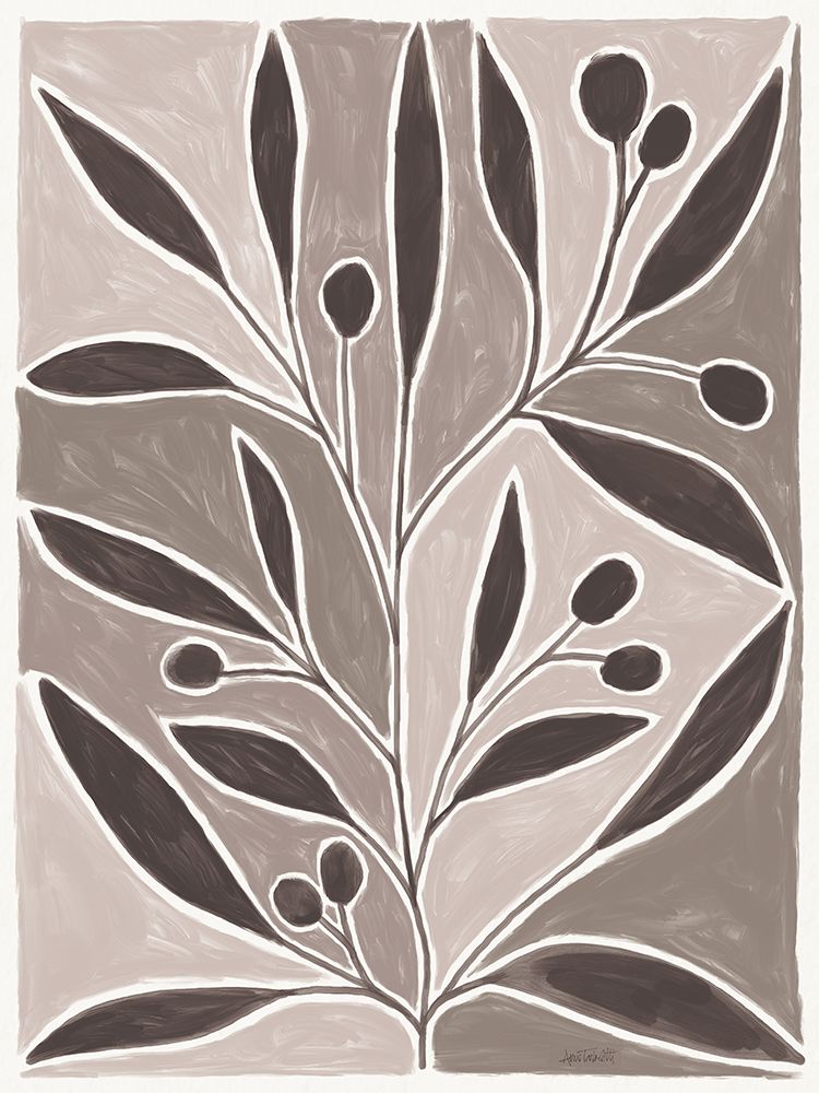 Modern Leaf Neutral art print by Anne Tavoletti for $57.95 CAD