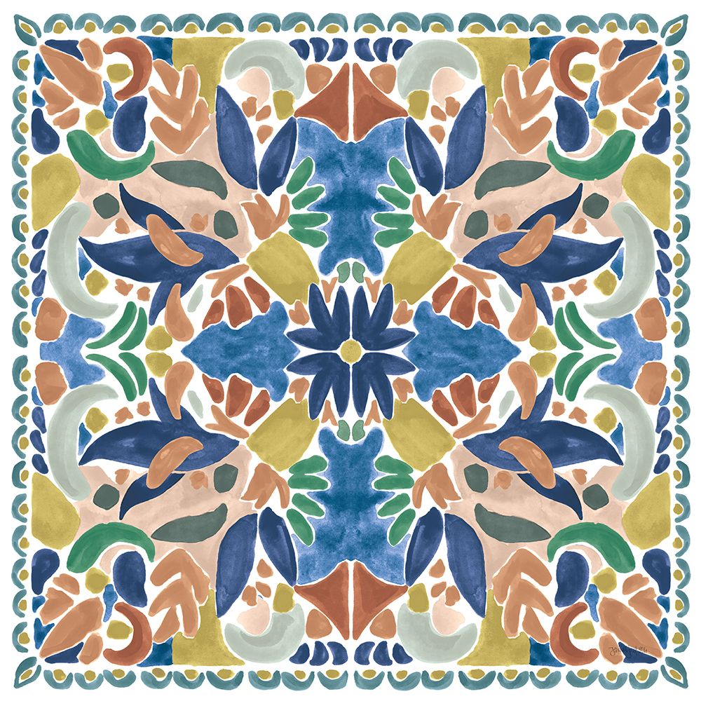 Kaleidoscope Burst I Blue art print by Jenaya Jackson for $57.95 CAD
