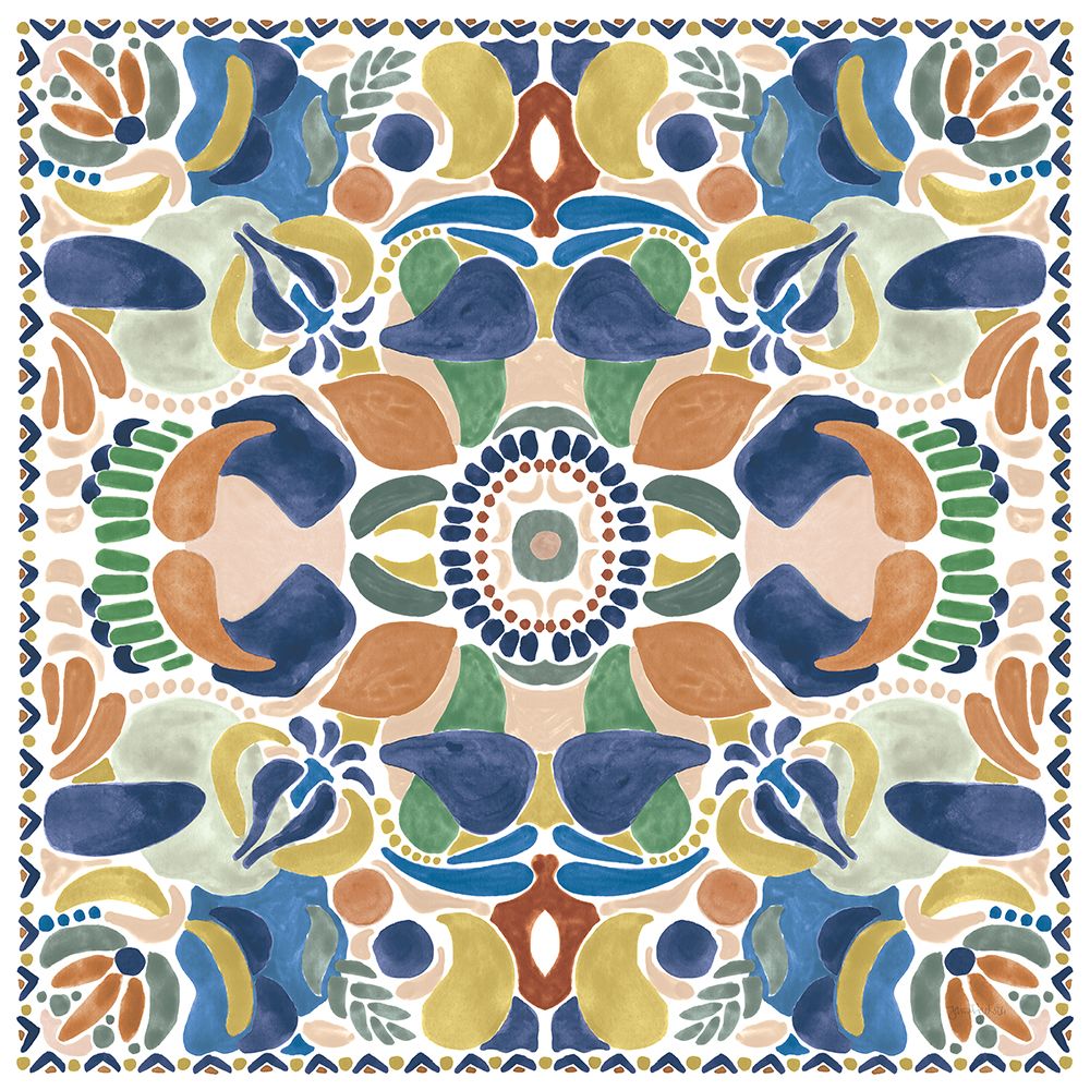 Kaleidoscope Burst II Blue art print by Jenaya Jackson for $57.95 CAD