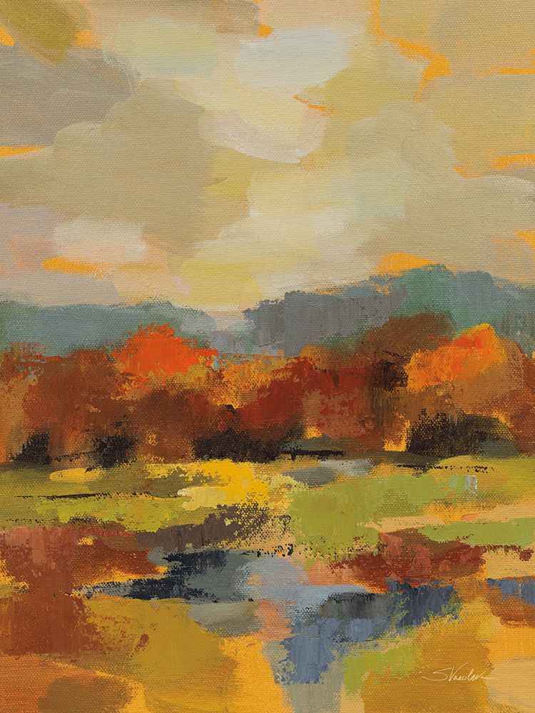Marigold Landscsape II art print by Silvia Vassileva for $57.95 CAD