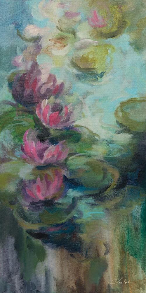 Pink Water Lilies I art print by Silvia Vassileva for $57.95 CAD