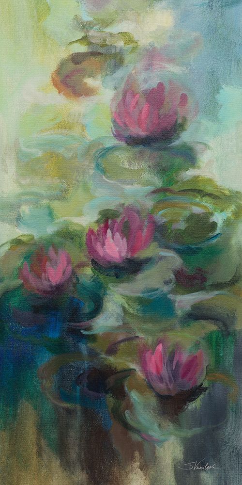 Pink Water Lilies II art print by Silvia Vassileva for $57.95 CAD