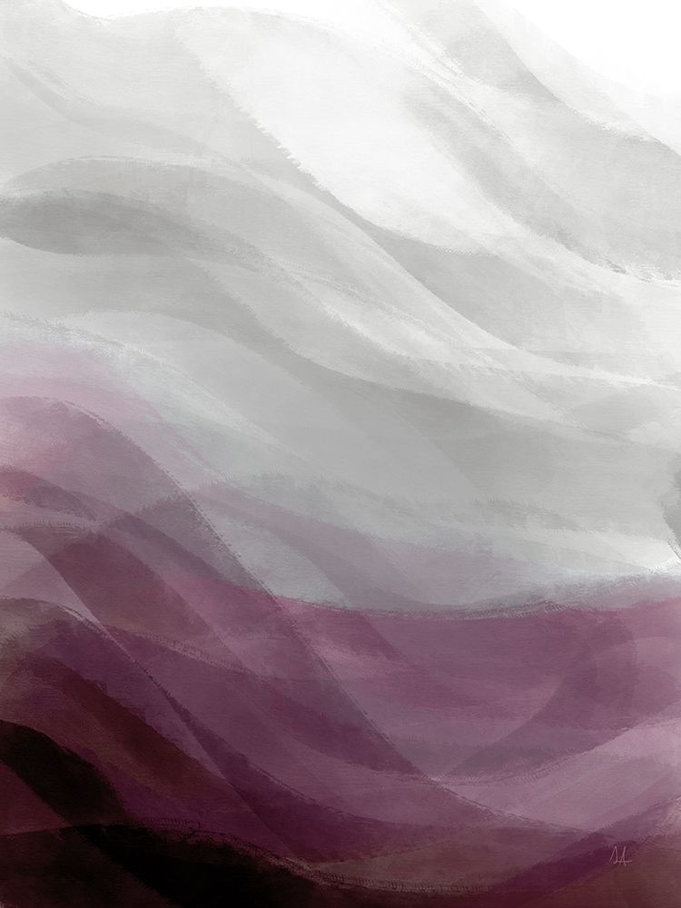 Calming Waves I Plum art print by Sarah Adams for $57.95 CAD