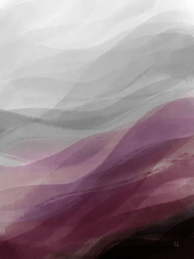 Calming Waves II Plum art print by Sarah Adams for $57.95 CAD