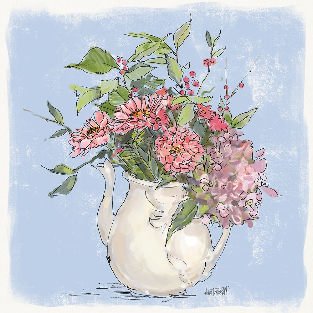 Bouquet in Pitcher art print by Anne Tavoletti for $57.95 CAD