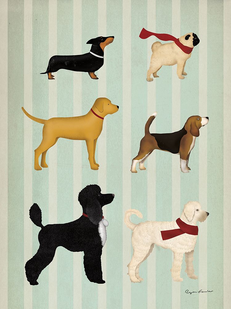Dog Days Montage II art print by Ryan Fowler for $57.95 CAD