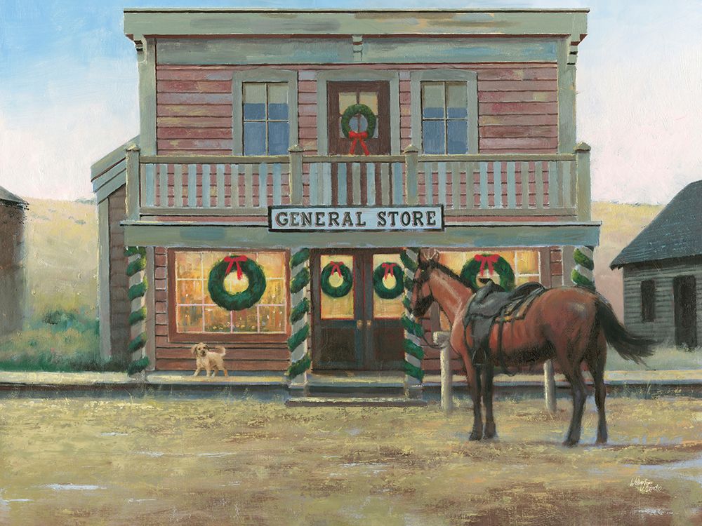 Cowboy Christmas art print by Wellington Studio for $57.95 CAD