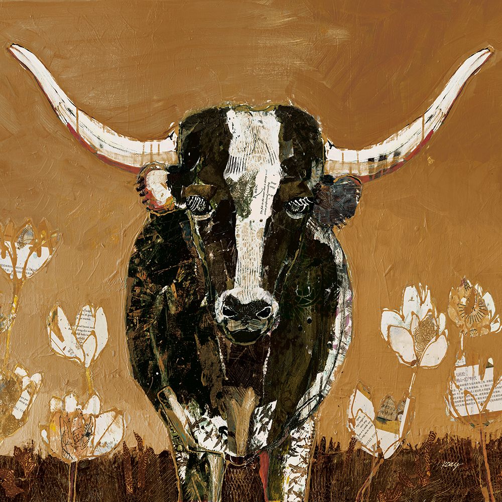 Skyline Longhorn v2 art print by Kellie Day for $57.95 CAD