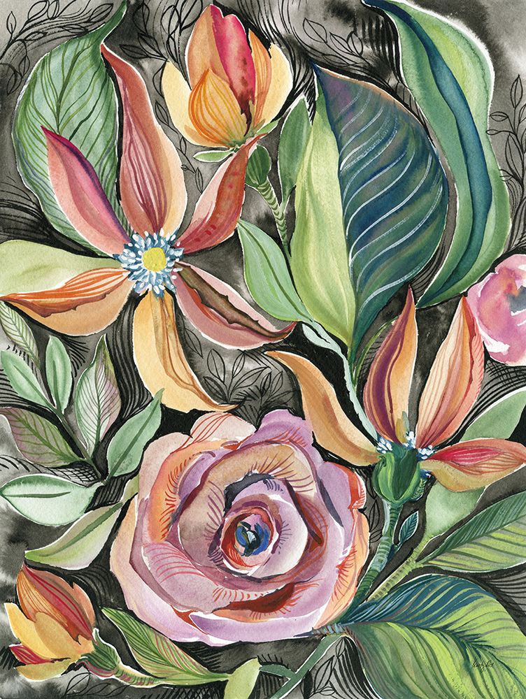 Whimsical Garden art print by Kristy Rice for $57.95 CAD