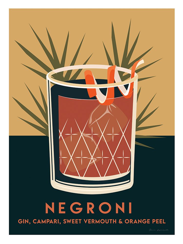 Retro Summer Cocktails III art print by Omar Escalante for $57.95 CAD