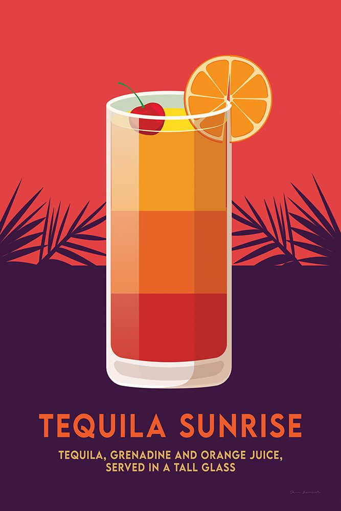 Tequila Sunrise art print by Omar Escalante for $57.95 CAD
