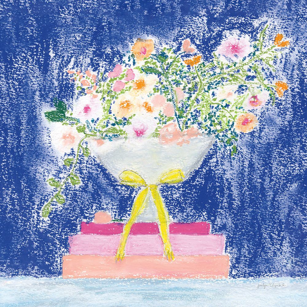 Flower Vases and Books Square art print by Jocelyn Elizabeth for $57.95 CAD
