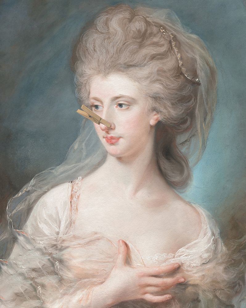 Fancy Bathroom Portrait II art print by Mary Urban for $57.95 CAD